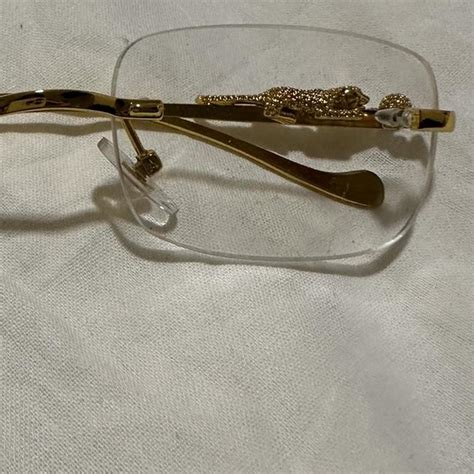 cartier glasses jaguar|rimless cartier glasses on face.